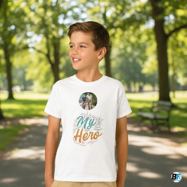 Camiseta Día del padre | Mi Héroe | Foto Con Papá