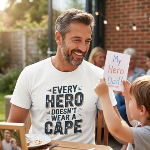 Camiseta Día del padre Mi héroe me llama hijo