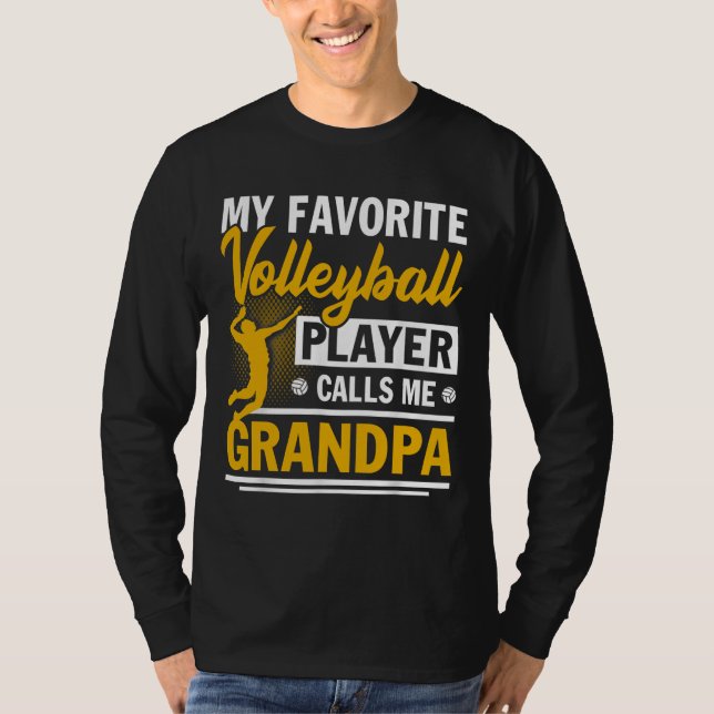 Camiseta Día del Padre, mi jugador favorito de voleibol lla (Anverso)