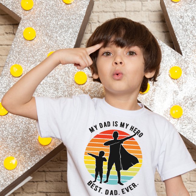 Camiseta Día del Padre Mi papá es mi mejor padre de la hist (Subido por el creador)