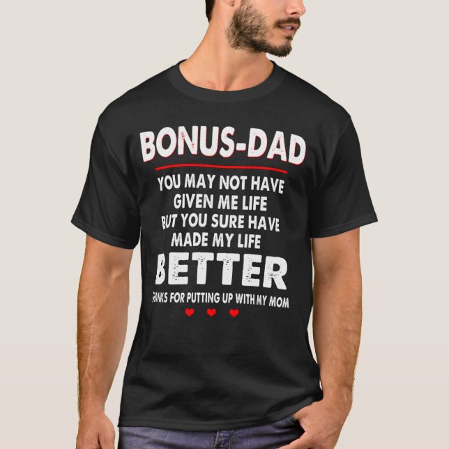 Camiseta Día del Padre - Padre bono - 1 día a la izquierda (Anverso)