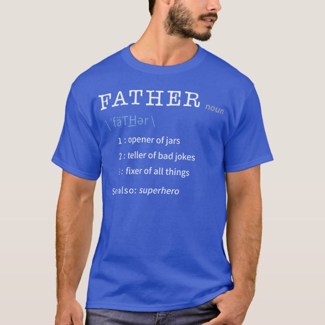 Camiseta Día del Padre Padre Diccionario de Padres (Anverso)