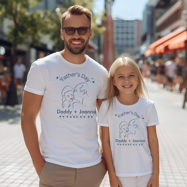 Camiseta Día del padre, padre e hija (Subido por el creador)