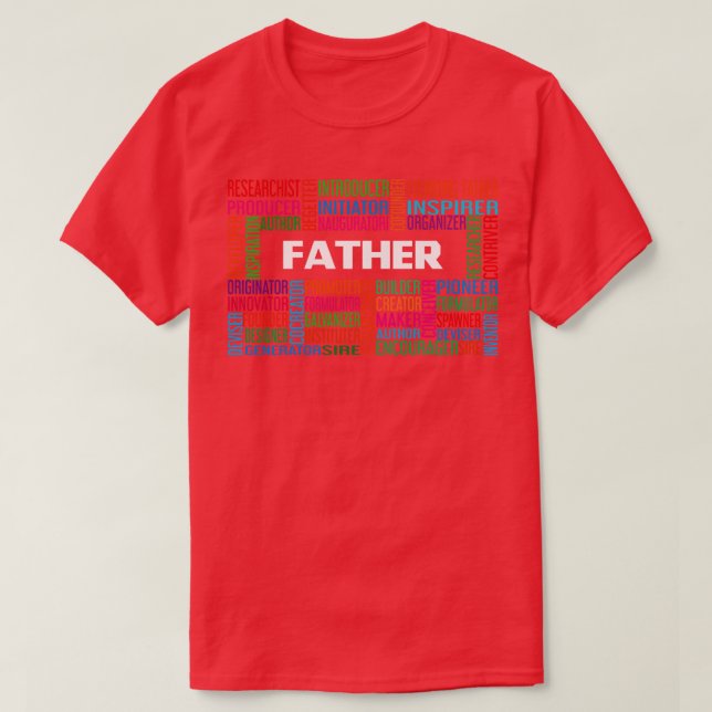 Camiseta Día del Padre Papá Padre Cumpleaños (Diseño del anverso)