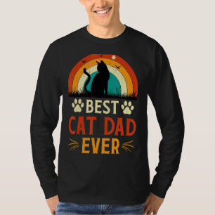 Camiseta Día del Padre Papi del Gato del Mejor Gato del Hom