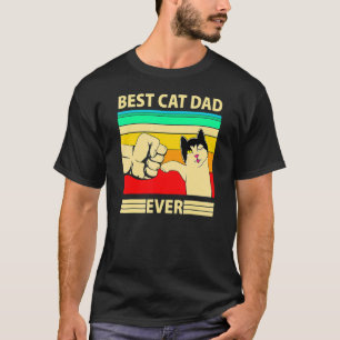 Camiseta Día del Padre Papi del Mejor Gato Del Hombre