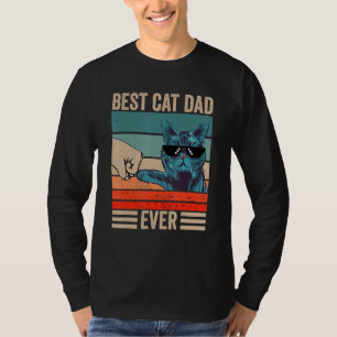 Camiseta Día del Padre Papi del Mejor Gato Del Hombre