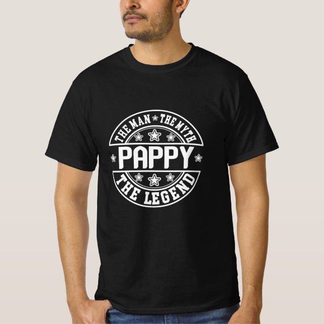 Camiseta Día del padre | Pappy El Hombre El Mito La Leyenda (Anverso)