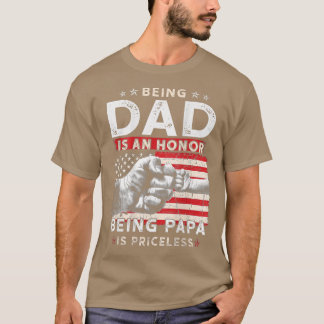 Camiseta Día Del Padre Para El Padre El Honor De Ser Papa E
