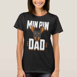 Camiseta Día del Padre para Hombre Dueño de Perro Min Pin D