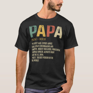 Camiseta Día del Padre para los hombres papá definición abu