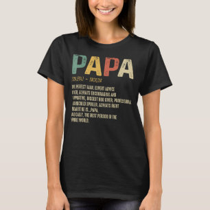 Camiseta Día del Padre para los hombres papá definición abu
