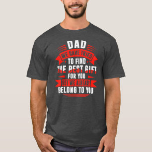 Camiseta Día del padre para papá de hija hijo esposa por
