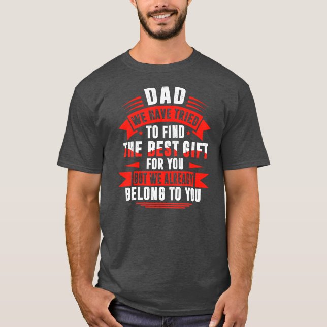 Camiseta Día del padre para papá de hija hijo esposa por (Anverso)