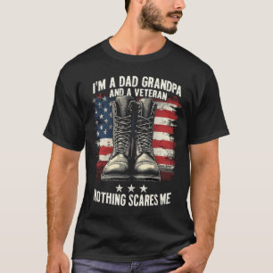 Camiseta Día del Padre Patriótico Veterano Abuelo