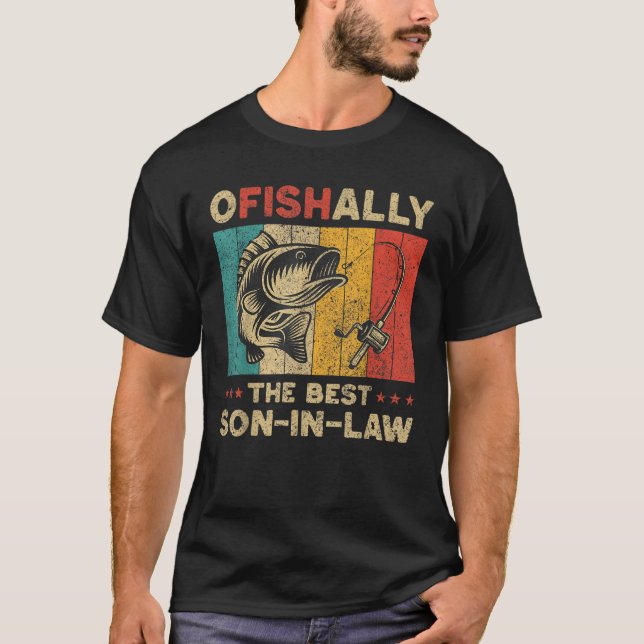 Camiseta Día del Padre Pesca divertida Ofisha El mejor hijo (Anverso)
