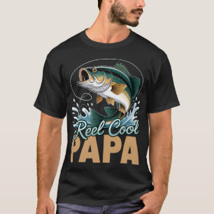 Camiseta Día del Padre Pescador Divertido Carrete Papa Geni
