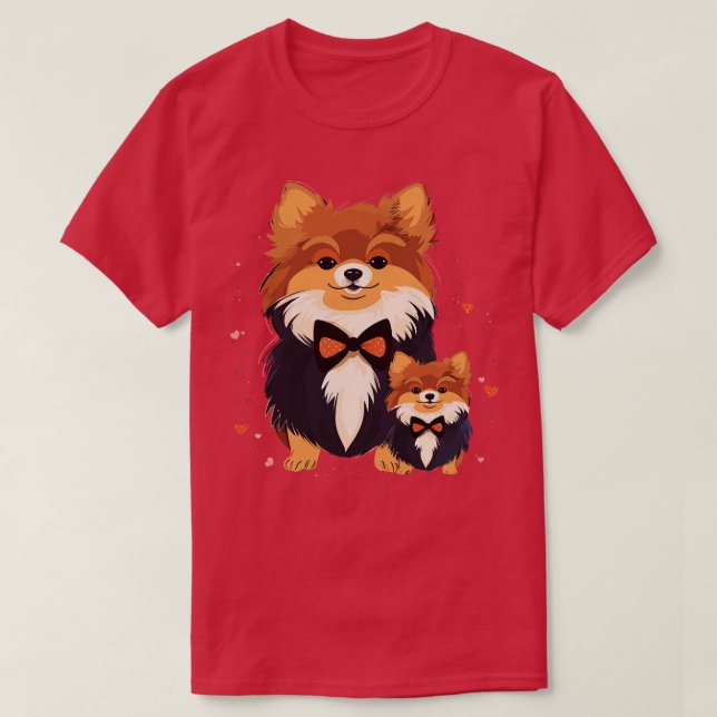Camiseta Día del Padre Pomerania (Diseño del anverso)