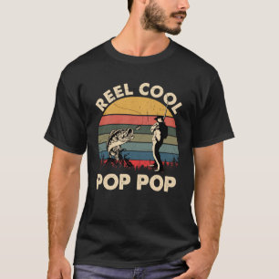 Camiseta Día del Padre Pop Pop Carrete de Pescar Cool Pop