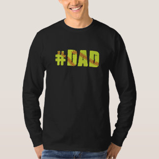 Camiseta Día del padre retro hombres Softball X0008 Dad Sof