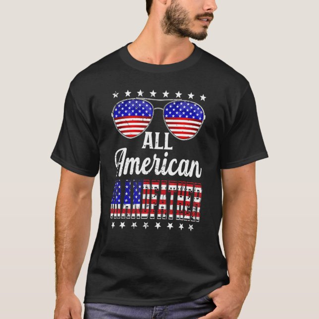 Camiseta Día del padre retro masculino todo abuelo estadoun (Anverso)