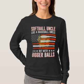 Camiseta Día del Padre Softbol Tío Como Un Tío de Béisbol
