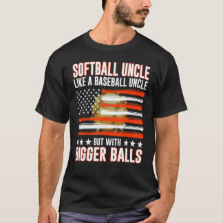 Camiseta Día del Padre Softbol Tío Como Un Tío de Béisbol