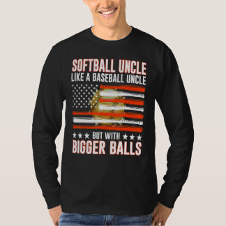 Camiseta Día del Padre Softbol Tío Como Un Tío de Béisbol