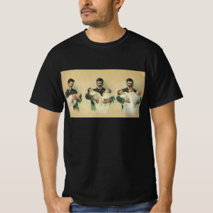 Camiseta Día del Padre Victoriano Antiguo, ¡Son Trillizos!