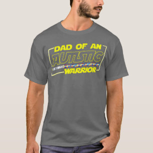 Camiseta Día del Padres Autismo Guerrero Conciencia papá T 