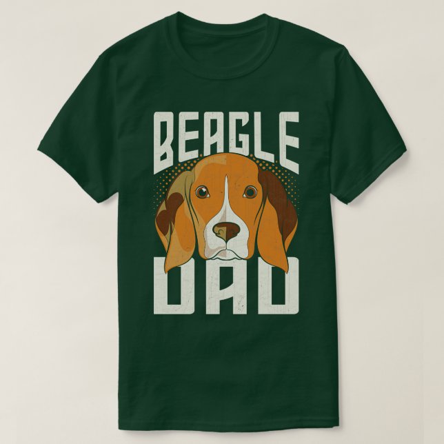 Camiseta Día del Padres Beagle Dad Dog Lover Perro Raza Bea (Diseño del anverso)