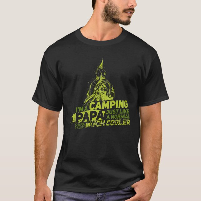 Camiseta Día del Padres Camping Dad Vacaciones a la familia (Anverso)