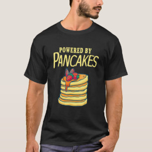 Camiseta Día Del Panqueque Impulsado Por Crepes Fresas Miel