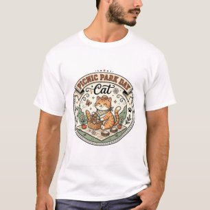 Camiseta Día del parque de picnic gato Día del parque de pi