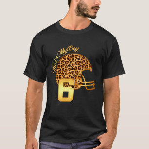 Camiseta Día del partido de fútbol Mamá Leopardo Abuela #6 
