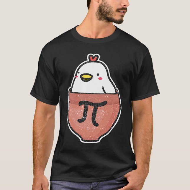Camiseta Día del pastel de pollo Pi  Profesor de matemática (Anverso)