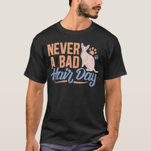 Camiseta Día del pelo de gato Sphynx gatos sin pelo mamá pa