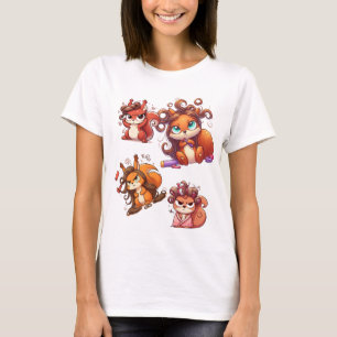Camiseta Día del Pelo de la Ardilla Glamorosa