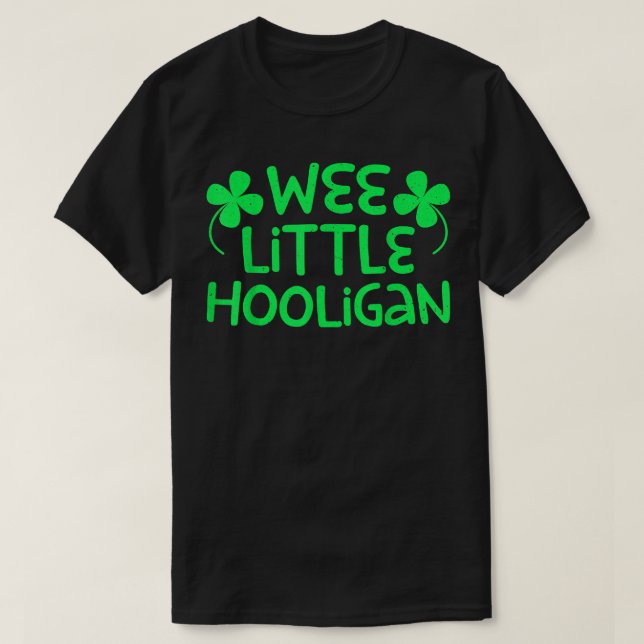 Camiseta Día del Pequeño Hooligan San Patricio  (Diseño del anverso)