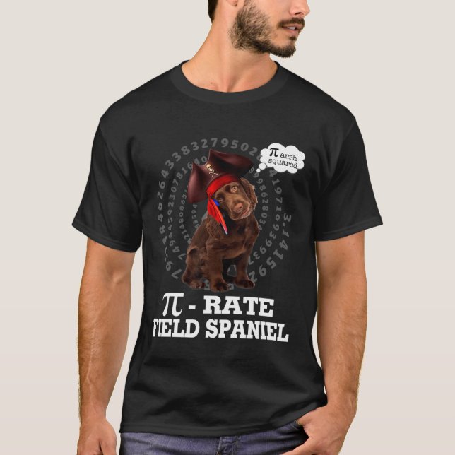 Camiseta Día del Pi del Costume Pirata de Perro Español de  (Anverso)