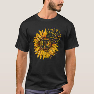 Camiseta Día del Pi Girasol 3 14 Símbolo del Número Pi Mate