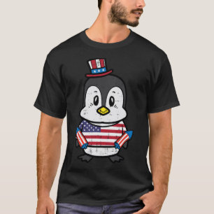 Camiseta Día del Pingüino 4 de julio Niños pequeños de Esta