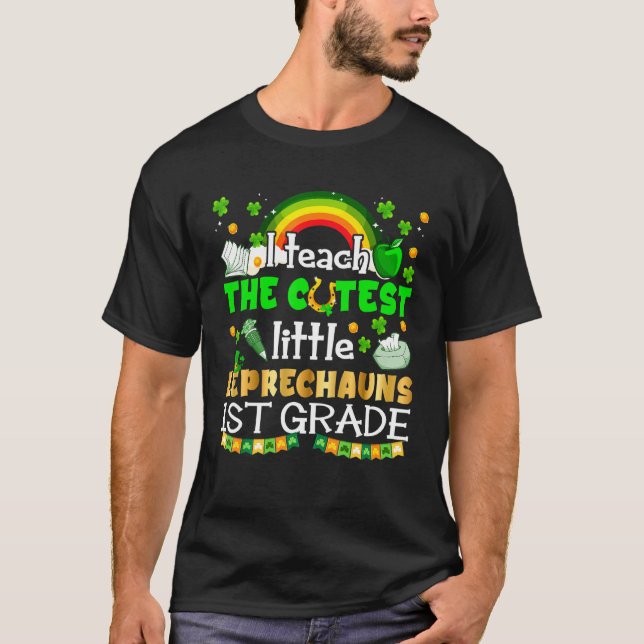 Camiseta Día del primer grado de St Patricks de Cutest Lepr (Anverso)