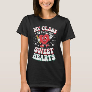 Camiseta Día del profesor de San Valentín Mi clase es novia