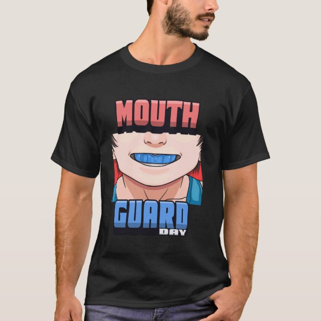 Camiseta Día del protector bucal Protege tus dientes Protec (Anverso)