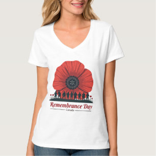 Camiseta Día del Recuerdo de Canadá - Homenaje a los vetera