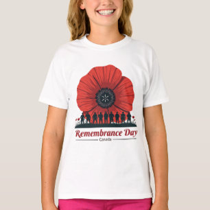 Camiseta Día del Recuerdo de Canadá - Homenaje a los vetera