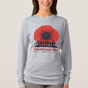 Camiseta Día del Recuerdo de Canadá - Homenaje a los vetera