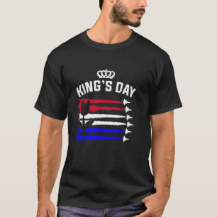 Camiseta Día del Rey Países Bajos 2025 Corona Divertido Día