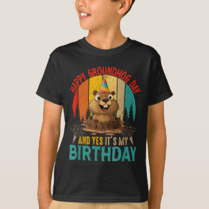 Camiseta Día del roedor vintage y cumpleaños Roedor Groun